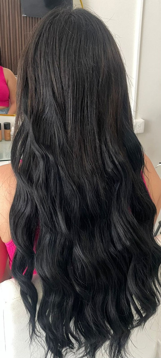 💖  EXTENSIONES GLAM 55CM- 22PULGADAS ✨ CASTAÑOS